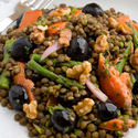 Herbed Salmon Lentils