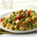 Tofu and Edamame Stir-Fry with Thai Coconut Sauce